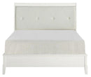 Cotterill King Upholstered Sleigh Bed in Antique White 1730KWW-1EK*