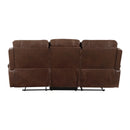 Newnan Double Reclining Sofa with Center Drop-Down Cup Holders, Receptacles and USB Ports