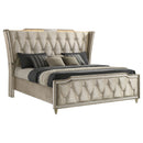 Lorient Wingback Bed with LED Lighting