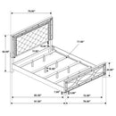 Gunnison Panel Bed with LED Lighting