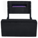 Tisdall Wingback TV Bed with Flame Visualizer