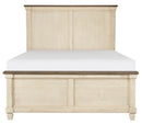 Weaver King Panel Bed in Antique White 1626K-1EK*