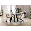 Sania 7 Pc Counter Ht Table Set Rustic