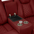 Radiant Pw D. Recln Loveseat W/ Console