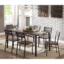 Westport Antique Brown/Black 7 Pc. Dining Table Set