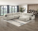 Tidal Ottoman with caster