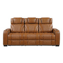 Apex Power Double Reclining Sofa With Center Drop-Down Cup Holders