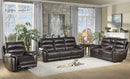 Lance Power Double Reclining Sofa with Power Headrests in Brown 9527BRW-3PWH