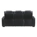 Apex Power Double Reclining Sofa With Center Drop-Down Cup Holders