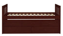 Rowe Twin/Twin Trundle Bed w/ Two Storage Drawers in Dark Cherry B2013PRDC-1*
