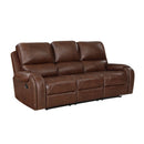 Newnan Double Reclining Sofa with Center Drop-Down Cup Holders, Receptacles and USB Ports