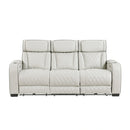Fairway Power Double Reclining Sofa With Center Drop-Down Cup Holders