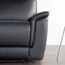 Bienne Loveseat Manual Recliner White & Black