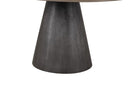 Broager 5 Pc Dining Table Set (White Caster Chairs) Rustic Oak