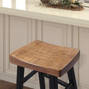 Biasca 24" Stool (2/CTN) White, Brown, & Black