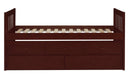Rowe Twin/Twin Trundle Bed w/ Two Storage Drawers in Dark Cherry B2013PRDC-1*