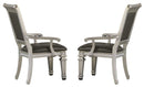 Bevelle Arm Chair in Silver (Set of 2) 1958A