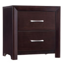 Edina 2 Drawer Nightstand in Espresso-Hinted Cherry 2145-4