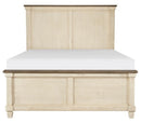 Weaver King Panel Bed in Antique White 1626K-1EK*