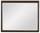 Griggs Mirror in Dark Brown 1669-6