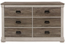Arcadia Dresser in White & Weathered Gray 1677-5