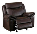 Mahala Glider Recliner Chair in Brown 8200BRW-1