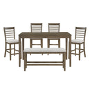 Emilia 6-Piece Pack Counter Height Set