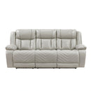 Huron Power Double Reclining Sofa With Center Drop-Down Cup Holders