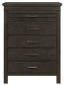 Blaire Farm Chest in Saddle Brown Wood 1675-9