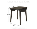 Hammis Dining Drop Leaf Table