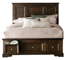 Eunice King Platform Bed with Footboard Storage in Espresso 1844KDC-1EK*