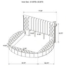 Sonya Panel Floor Storage Bed