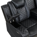 Radiant Pw D. Recln Loveseat W/ Console