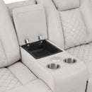 Radiant Pw D. Recln Loveseat W/ Console