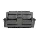 Brennen Power Double Reclining Love Seat With Center Console
