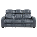 Apex Power Double Reclining Sofa With Center Drop-Down Cup Holders