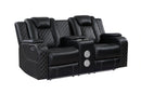 Radiant Pw D. Recln Loveseat W/ Console