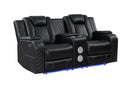 Radiant Pw D. Recln Loveseat W/ Console