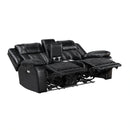 Huron Power Double Reclining Love Seat With Center Console