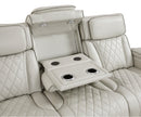 Fairway Power Double Reclining Sofa With Center Drop-Down Cup Holders