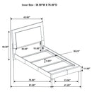Felicity Panel Bed with LED Lighting