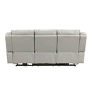 Huron Power Double Reclining Sofa With Center Drop-Down Cup Holders