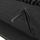 Villeneuve Futon Sofa Bed Black, Pink, & Grey