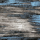 Sivas Area Rug Black and Blue